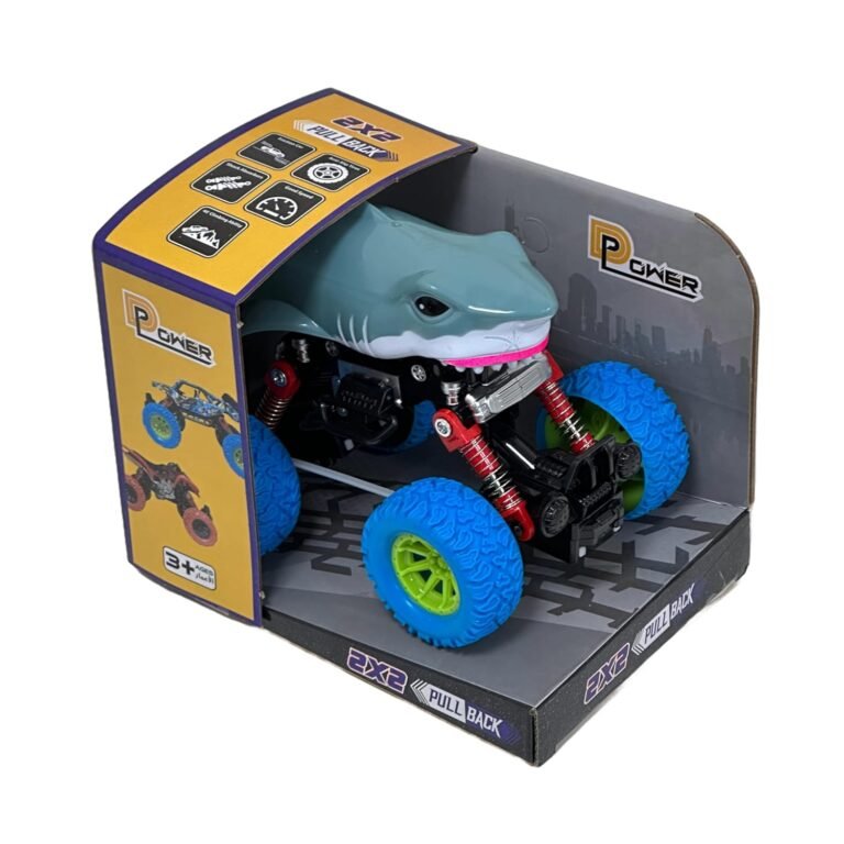 D-Power - PullBack Crazy Tiger Truck | No Batteries Needed, Fun for All Ages | 3+