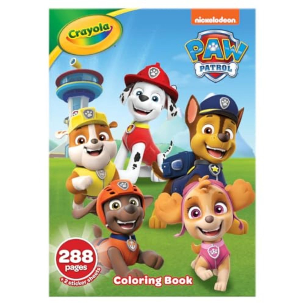 CRAYOLA – Case with Colours & Stickers Paw Petrol, Felt Pen Set, Colouring Pages, Stickers, 45 Pieces, Creative Gift for Children from 5 Years