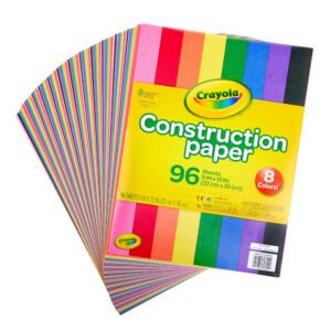Crayola - Construction Paper, 96 Sheets, 9 x 12 in – Multicolour