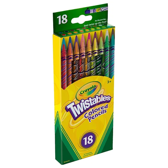 Crayola - Twistable Colored Pencils, 18 Count
