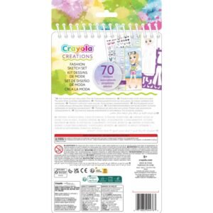 Crayola - Creations Glam Fashion Set, Create Your Own Fashion Collection
