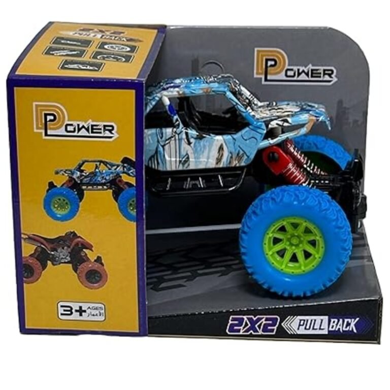D-Power - Pullback Doodle Skeleton Stunt Car, Blue
