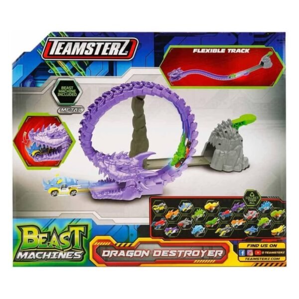 Teamsterz Beast Machine Dragon Destroyer Toy with 1 Die-Cast Car