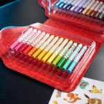 CRAYOLA – Case with Colours & Stickers Pokémon, Felt Pen Set, Colouring Pages, Stickers, 45 Pieces, Creative Gift for Children from 5 Years