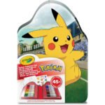 CRAYOLA – Case with Colours & Stickers Pokémon, Felt Pen Set, Colouring Pages, Stickers, 45 Pieces, Creative Gift for Children from 5 Years