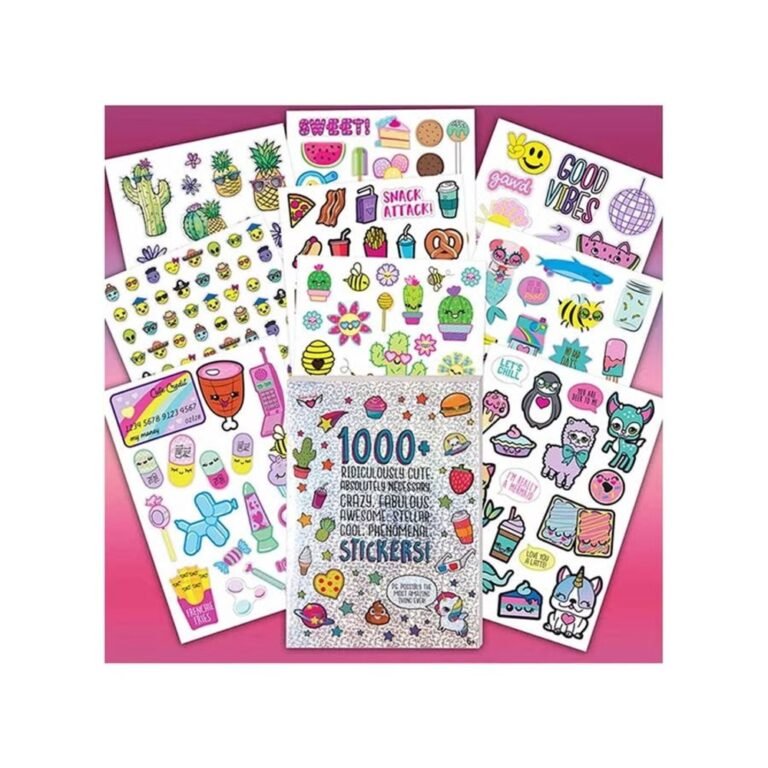 Crayola - Fashion Angels Sticker Album – 1000+ Colourful Stickers for Kids & Teens | Assorted Themes Book for Scrapbooking, Journals, DIY Crafts & Creative Fun - Pack of 1