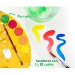 Crayola – Watercolour Paint Set for Kids – 12 Washable Paints with Brush & Lockable Palette | Non-Toxic Art Supplies for Painting, School & Creative Activities