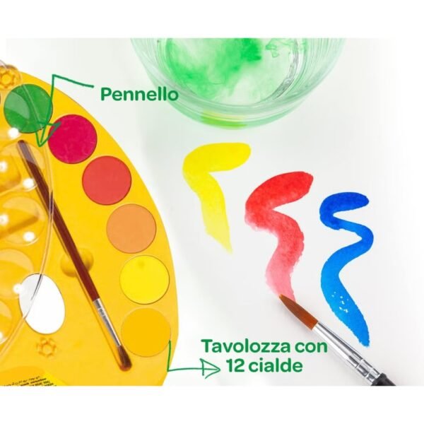 Crayola – Watercolour Paint Set for Kids – 12 Washable Paints with Brush & Lockable Palette | Non-Toxic Art Supplies for Painting, School & Creative Activities