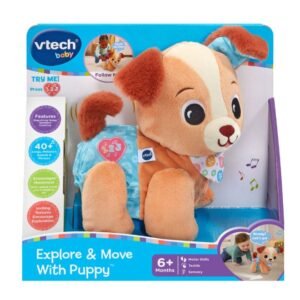 VTech Explore & Move With Puppy Walking & Singing Plush Toy