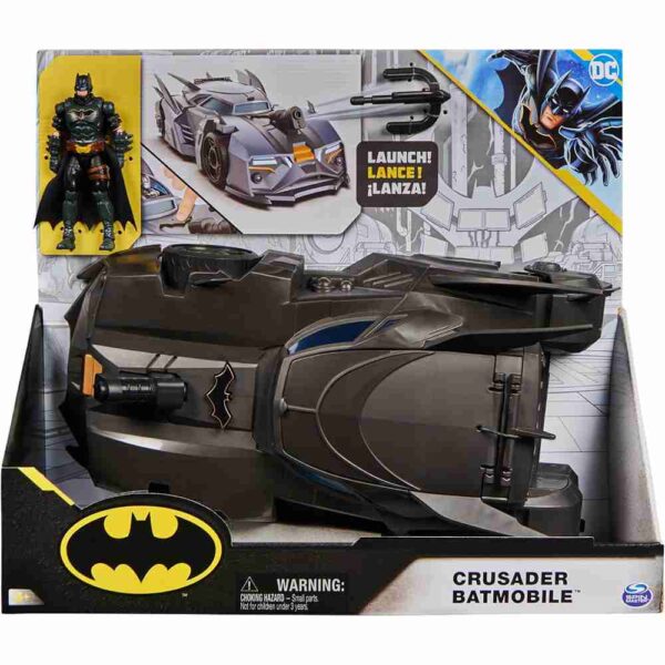DC Comics Crusader Batmobile Playset with Exclusive 4-Inch Batman Figure