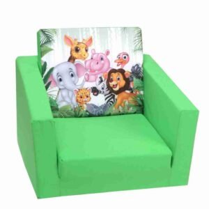 Delsit Kids Single Sofa Chair – Animal Print Soft Foam Seat