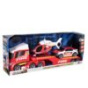 D-POWER – Teamsterz Fire Transporter Play Vehicle Set with Helicopter & Car