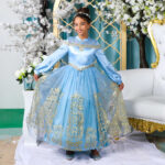 Party Centre – Golden Princess Cinderella Prestige Dress-Up Large 10-12 Year