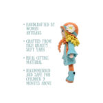Happy Threads – Handmade Crocheted Adorable Grace Doll (15 inches) – Multicolour | Crochet Toys | Child Safe | for Babies 6 Months & Above | Dolls for Boys/Girls| For Birthday Gift | Decorative Items for Room