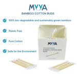 Myya – Bamboo Cotton Earbuds, 200 pieces