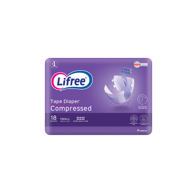 Lifree – Adult Diapers Tape Small – 1 X 18 PAC