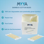 Myya – Bamboo Cotton Earbuds, 200 pieces