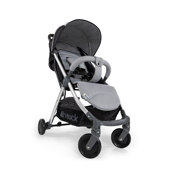 Hauck- Swift-Plus-Silver-Charcoal-Stroller