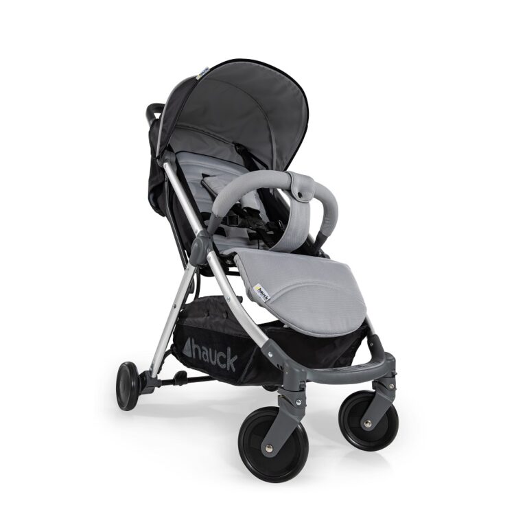 Hauck- Swift-Plus-Silver-Charcoal-Stroller