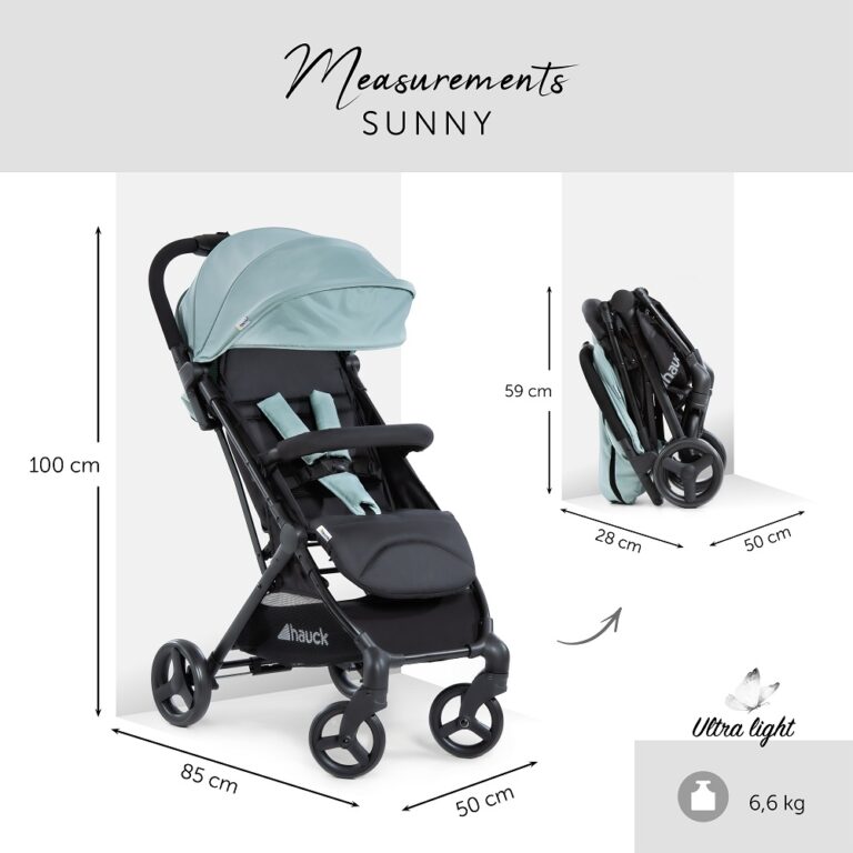 Hauck- Sunny-Mint-Black- Stroller