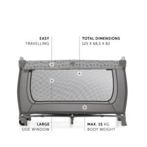 Hauck -Sleep'n Play Center (60X120 cm) / Playpen Nordic Grey