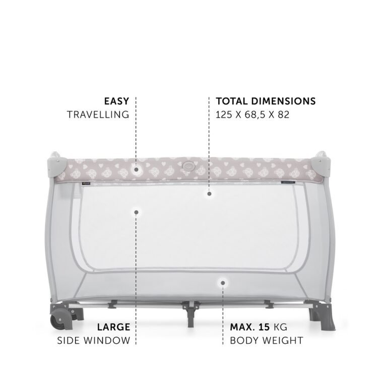 Hauck - Sleep'N Play Center Travel Bed - Teddy Grey