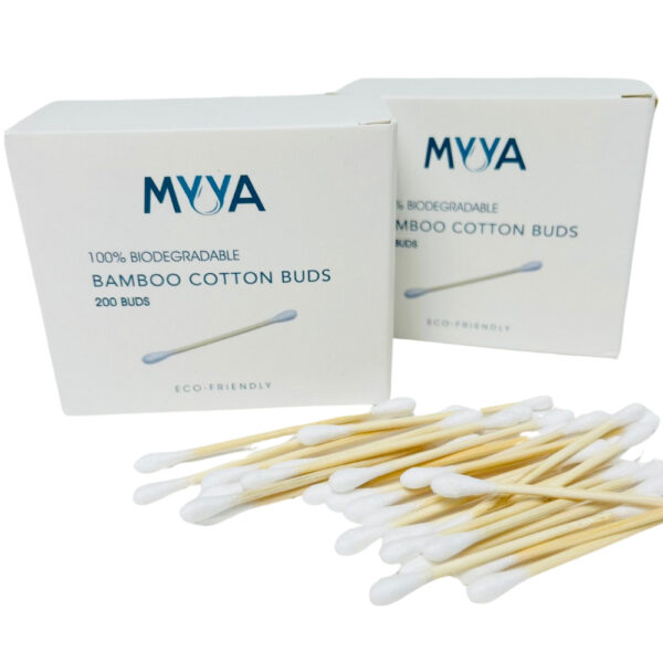 Myya – Bamboo Cotton Earbuds, 200 pieces