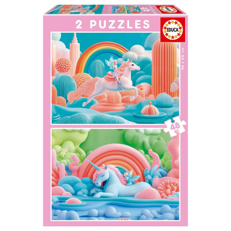 Educa - 2X48 Magic Unicorns FSC