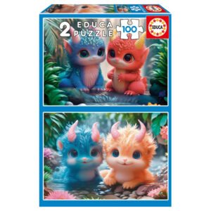 Educa - 2X100 Cute Monsters FSC