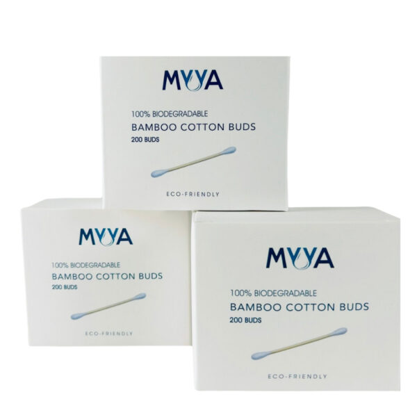 Myya – Bamboo Cotton Earbuds, 200 pieces