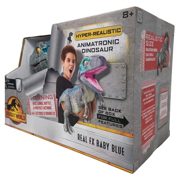 Wow Stuff – Jurassic World Real FX Baby Blue Animatronic Dinosaur