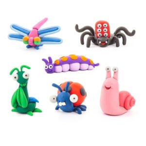 Hey Clay - CONSTRUCTION VEHICLES Colourful modelling air-dry clay, 12 cans with fun interactive app for kids 3 years +