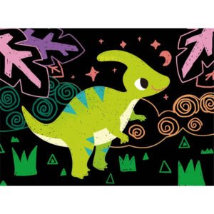 Avenir - Scratch Junior My Dinosaur Friends Multicolour | Scratch the paper sheets to create colorful designs | Ages 3+