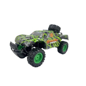 D-Power - 1:10 R/C 2.4G Sand Monster Car with USB Cable Remote Controller – Green | Extreme Flex Suspension | Ages 6+ up