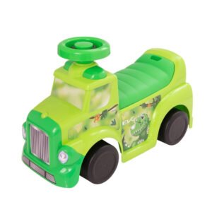 My First Foot to Floor Dino – Multicolour | Toddler Walker Foot to Floor Slider | Hidden Storage Space, Moveable Steering Wheel & Squeaky Horn | Pre-School & Nursery Walking Aid | Ages 1+