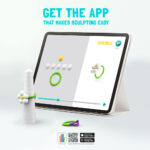 Hey Clay – ALIEN RINGS Colourful modelling air-dry clay, 3 cans with fun interactive app for kids 3 years +