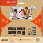 Avenir – Scratch Art Kit – Construction | Unleash Creativity with Vibrant Drawings! 8 Themed Scratch Sheets and Wooden Tool | Watch Brilliant Colors Unfold, Engaging Activity for Young Artists 3+