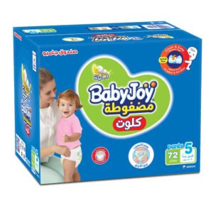 Babyjoy - Cullote Pants Diaper, Jumbo Box Junior Size 5, 2X36, Count 72, 12 - 18 Kg
