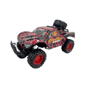 D-Power - 1:10 R/C 2.4G Sand Monster Car with USB Cable Remote Controller – Red | Extreme Flex Suspension | Ages 6+ up