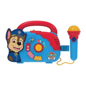 Nickelodeon - Paw Patrol Boombox With Light & Working Microphone To Sing Along | Portable and Lightweight design for portability | Age Recommendation: Generally suitable for children aged 18 m+