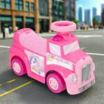 My First Foot to Floor Unicorn– Multicolour | Toddler Walker Foot to Floor Slider | Hidden Storage Space, Moveable Steering Wheel & Squeaky Horn | Pre-School & Nursery Walking Aid | Ages 1+