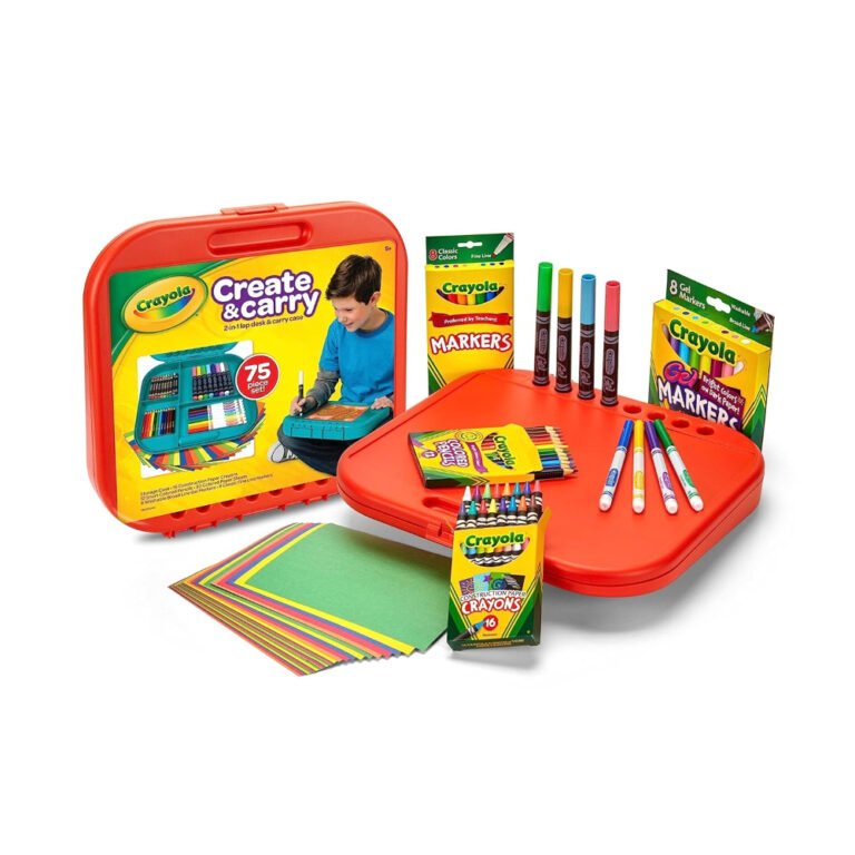CRAYOLA - Colours of Kindness Art Case | With a variety of supplies, this art case is perfect for playdates, classrooms, or family activities, fostering collaboration and sharing | Includes Crayons, Markers, Pencils, Stickers & Paper | Ideal for Kids Ages 4+