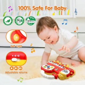 Little Angel - Baby Musical Train Toy with Lights & Learning - Red
