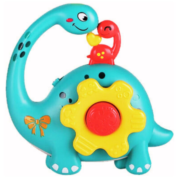 Little Angel – Baby Musical Elephant Toy with Gear Button – Yellow