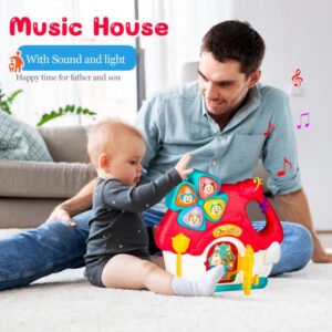 Little Angel - Baby Musical Activity House Toy with Lights & Sounds - Red