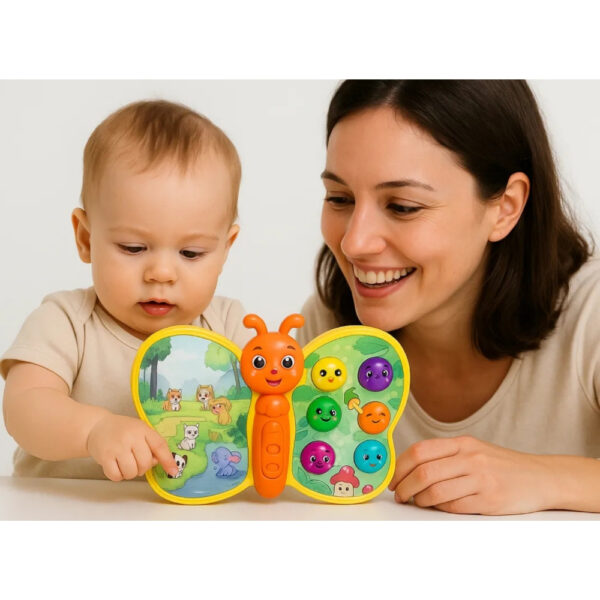 Little Angel – Baby Musical Butterfly Toy with Lights & Sounds – Orange