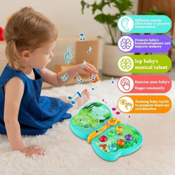 Little Angel – Baby Musical Butterfly Toy with Lights & Sounds – Yellow