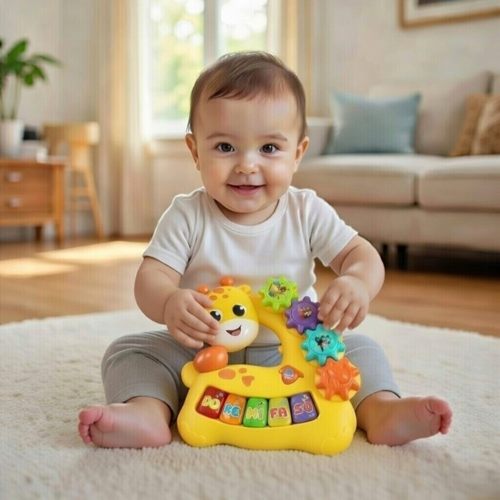 Little Angel – Baby Musical Giraffe Piano Toy with Lights & Sounds