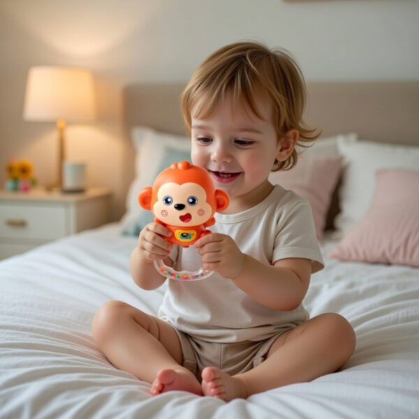 Little Angel – Baby Musical Rattle Monkey Toy for Infants Early Learning