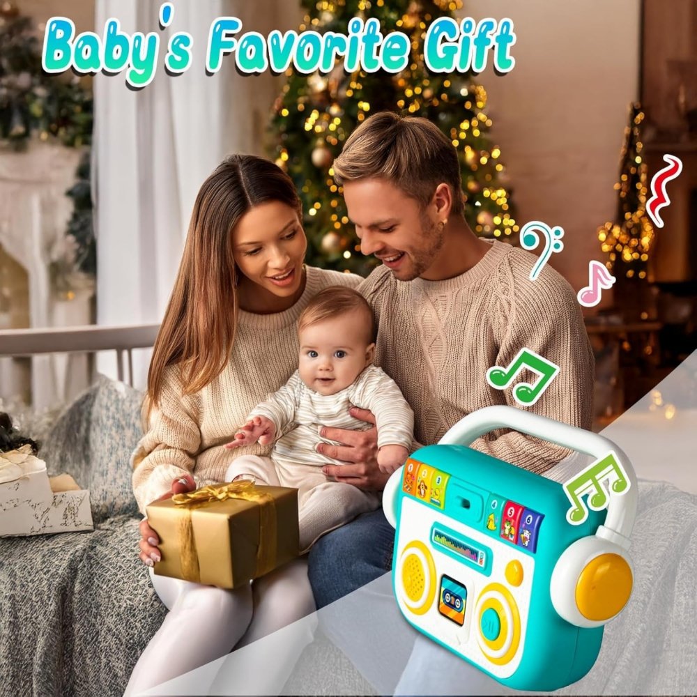 Little Angel – Baby Musical Learning Radio Toy with Lights and Sound -Green